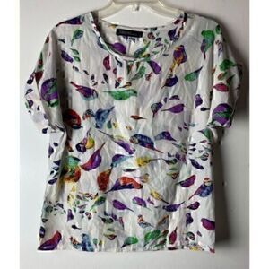 Colorful Bird Blouse by Zanzea Size Large